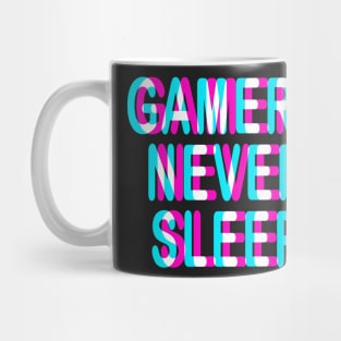 GAMING - GAMERS NEVER SLEEP - TRIPPY 3D GAMING Mug